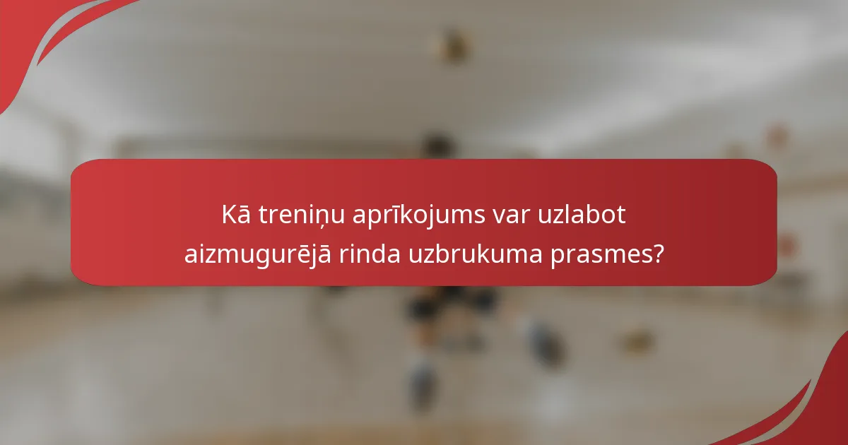 Kā treniņu aprīkojums var uzlabot aizmugurējā rinda uzbrukuma prasmes?